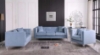 Picture of CLARISA Chesterfield Loveseat (Light Blue)