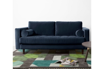 Picture of WALLUX Steel Frame Sofa Range--Sofa + Love Seat ( Blue)