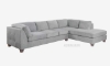 Picture of NEWTON Sectional Sofa (Light Grey) - Chaise Facing Left