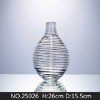 Picture of Medium Gold and Clear BOTTLE Vase - #25026