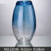 Picture of Large Blue Rim Vase --#21086 