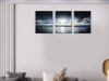 Picture of DAWN BEACH 3 Panel Canvas Print -BD101