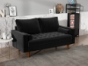 Picture of WALLUX Steel Frame Sofa Range--Sofa + Love Seat (Black)