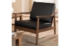 Picture of DAVID Mid-Century Armchair (Black PU)