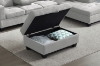 Picture of NEBULA Sectional Sofa with Storage Ottoman & Drop-Down Console (Light Grey) - Facing Left