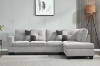 Picture of NEBULA Sectional Sofa with Storage Ottoman & Drop-Down Console (Light Grey)