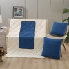 Picture of 2-in-1 Multifunction Throw Pillow & Cotton Blanket/ Quilt *Large Size *Blue