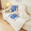 Picture of 2-in-1 Multifunction Throw Pillow & Cotton Blanket/ Quilt *Blue Deer