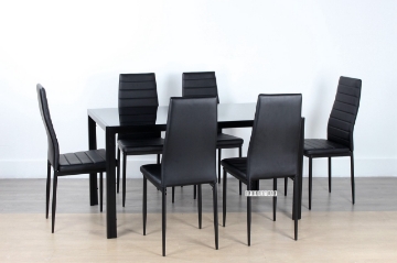 Picture of CANNES 7PC Dining Set (Black)