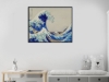 Picture of THE GREAT WAVE OFF KANAGAWA BY HOKUSAI - Black Framed Canvas Print Wall Art (51"x31.5")