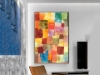 Picture of UNTITLED 1914 by Paul Klee - Black Framed Canvas Print Wall Art (39.5"x31.5")