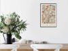 Picture of VINTAGE FLOWERS BY WILLIAM MORRIS - Black Frame Canvas Print Wall Art (150CMX100CM)