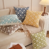 Picture of GEOMETRIC JACQUARD Fabric Pillow Cushion with Inner Assorted 17.5"x17.5"