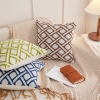 Picture of GEOMETRIC JACQUARD Fabric Pillow Cushion with Inner Assorted 17.5"x17.5"