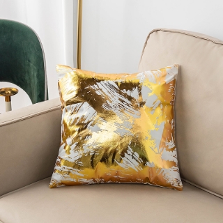 Picture of GOLD Collection Bronzing Gold fabric Pillow with Inner Assorted 45X45cm - Cushion 12897