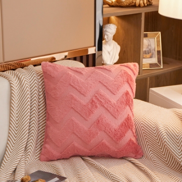 Picture of Fluffy Embroidery Pillow Cushion with Inner 45x45cm -Cushion 83833 Watermelon Red