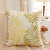 Picture of PALM LEAVES 3D JACQUARD PILLOW CUSHION WITH INNER - CUSHION 74327 GREEN  55x55CM 