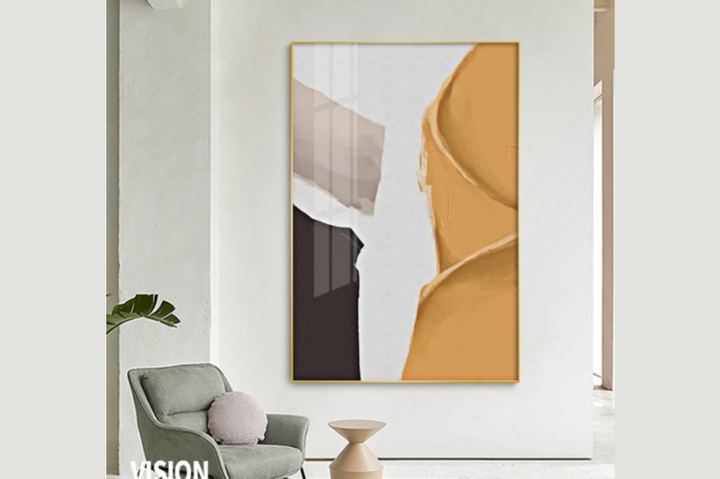 Picture of ABSTRACT ART #7 -- Framed Canvas Print Art 