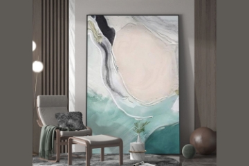 Picture of ABSTRACT ART #1-- Framed Canvas Print Art 