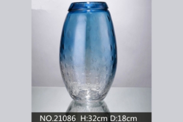 Picture of Large Blue Rim Vase --#21086 