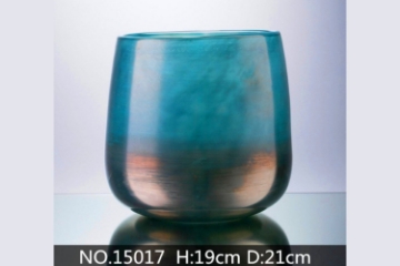 Picture of Large Ocean Sand Blast Pot Vase-#15017 