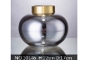 Picture of Medium Gold and Grey Glass Table Vase--#10146