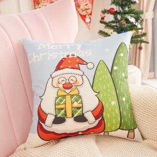 Picture of Christmas Pillow Cushion with Inner Assorted 45x45cm - Cushion 57204 Blue