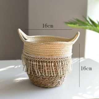 Picture of Jute Rope Flowerpot/ Plant Basket/ Storage Basket Assorted Sizes - Small Size 16x16cm