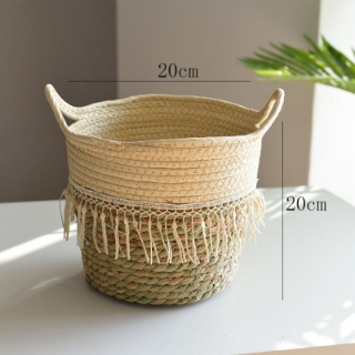 Picture of JUTE Rope Flowerpot/ Plant Basket/ Storage Basket Assorted Sizes - Medium Size 20x20cm