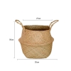 Picture of SEAGRASS Belly Basket/ Floor Planter/ Storage Belly Basket in Natural Color Assorted Sizes