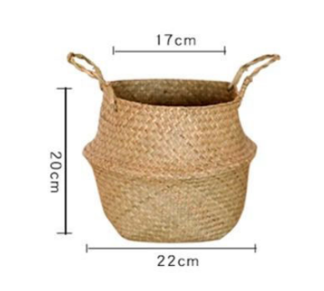 Picture of Seagrass Belly Basket/ Floor Planter/ Storage Belly Basket in Natural Color Small Size
