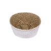 Picture of SEAGRASS Belly Basket/ Floor Planter/ Storage Belly Basket in White & Natural Two Tone Color Assorted Sizes