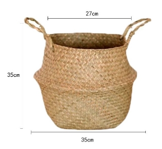 Picture of Seagrass Belly Basket/ Floor Planter/ Storage Belly Basket in Natural Color Extra Large Size