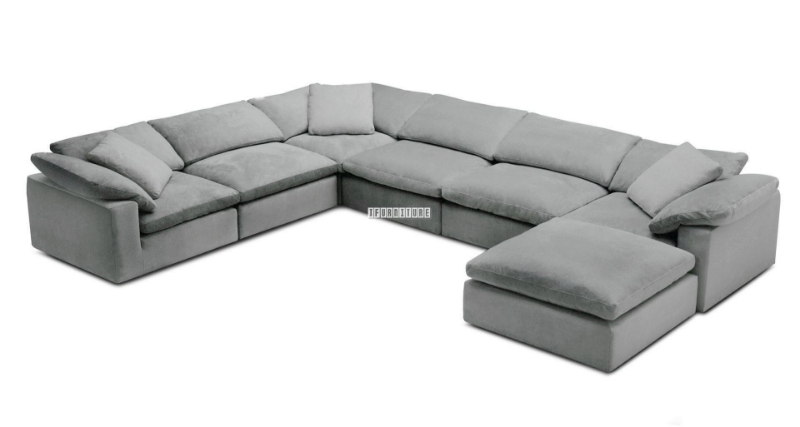 Picture of FEATHERSTONE Feather Filled Modular Sofa Range | Water, Oil & Dust Resistant Fabric (Grey)