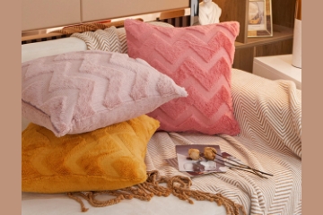 Picture of FLUFFY EMBROIDERY Pillow Cushion with Inner Assorted 45x45cm