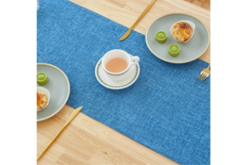 Picture of LINEN TABLE RUNNER 30x240cm (Blue)