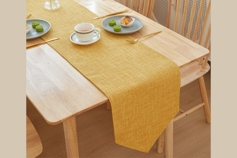 Picture of LINEN TABLE RUNNER 30cm x 240cm (Golden Yellow)