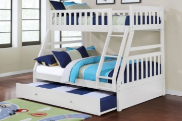 Picture of KEAN Single-Double Bunk Bed (White)