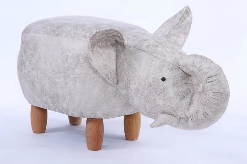 Picture of BIG Hardwood Ottoman (Elephant)