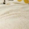 Picture of DAISY FLORAL STYLE SQUARE JACQUARD CUSHION WITH INNER (45CMX45CM) - GREY BASE YELLOW DAISY