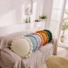 Picture of ROUND HAND-KNITTED TASSEL CUSHION WITH INNER (DIAMETER 50CM) - BEIGE