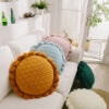 Picture of ROUND HAND-KNITTED TASSEL CUSHION WITH INNER (Dia 19.6") - PINK