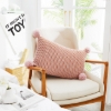 Picture of TASSEL HAND-KNITTED Rectangular Cushion with Inner (14"x21.5")