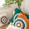 Picture of EMBROIDERED Linen Cushion with Tassel and Inner (17.5"x17.5")