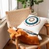 Picture of EMBROIDERED Linen Cushion with Tassel and Inner (17.5"x17.5")