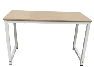 Picture of CLIFFORD COMPUTER DESK *BEECH TOP + WHITE FRAME