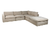 Picture of SKYLAR Feather-Filled Section Modular Fabric Sofa (Sandstone)