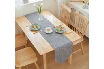 Picture of LINEN TABLE RUNNER 30x240cm Silver (Grey)