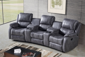 Picture of EASTON HOME Theatre Reclining Sofa Witn 2 Cup Holders and Storage