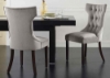 Picture of JORDAN Tufted Winged Back Dining Chair (Gray)